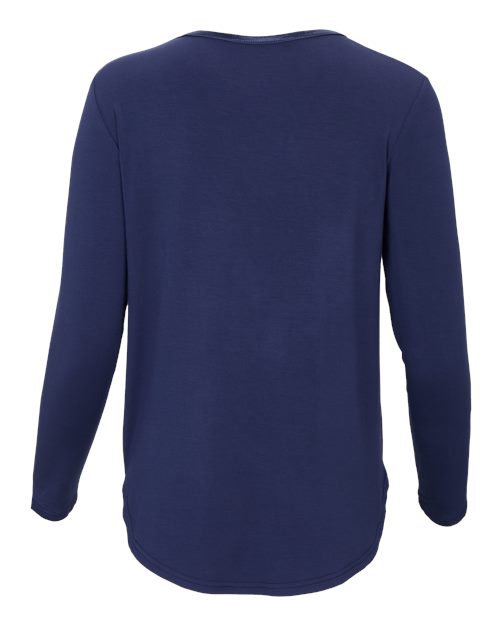 Women's Bamboo Long Sleeve T-Shirt - Navy
