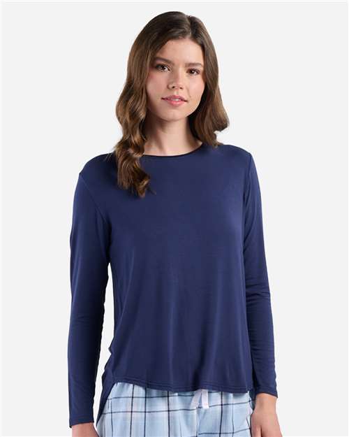 Women's Bamboo Long Sleeve T-Shirt - Navy