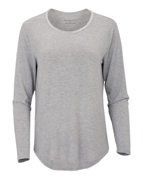 Women's Bamboo Long Sleeve T-Shirt - Oxford Heather