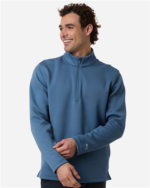 Men's Pebble Quarter-Zip Pullover - Blue Horizon