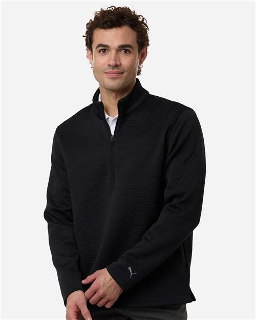 Men's Pebble Quarter-Zip Pullover - Puma Black