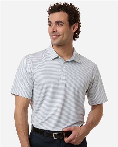 Men's Smith Striped Polo - Glacier White