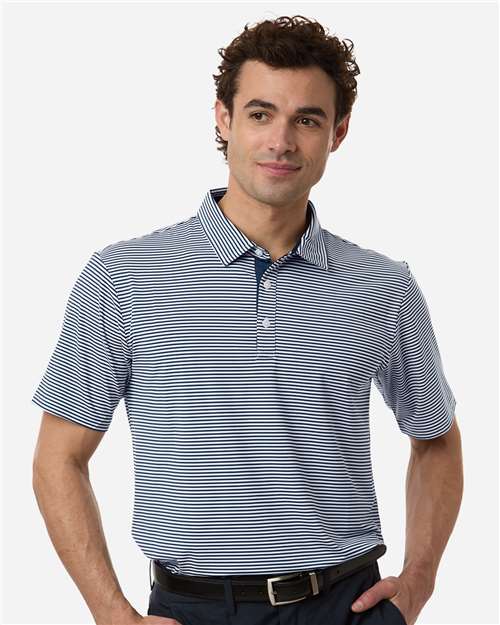 Men's Smith Striped Polo - Navy White