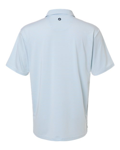 Men's Smith Striped Polo - Sky White
