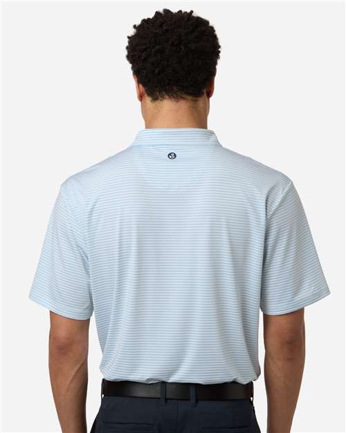 Men's Smith Striped Polo - Sky White