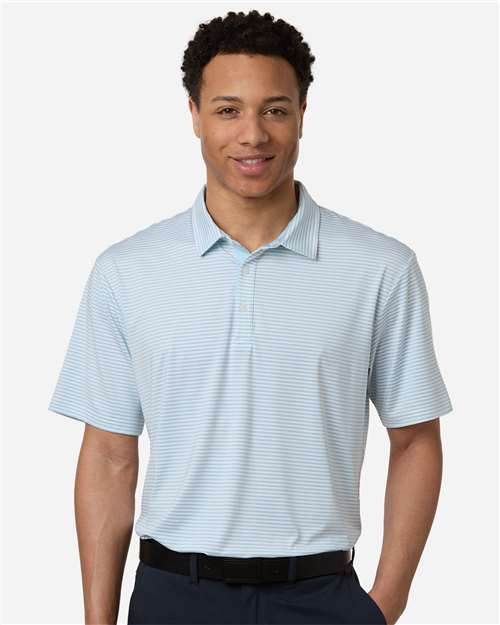 Men's Smith Striped Polo - Sky White