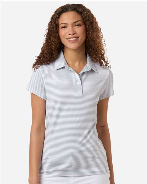 Women's Kayla Striped Polo - Glacier White