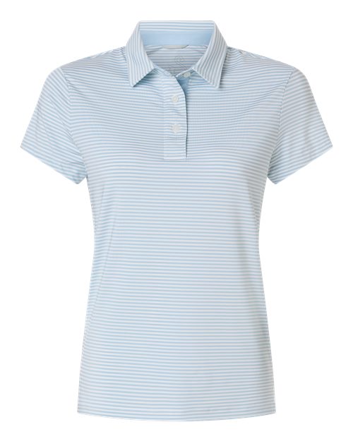 Women's Kayla Striped Polo - Sky White