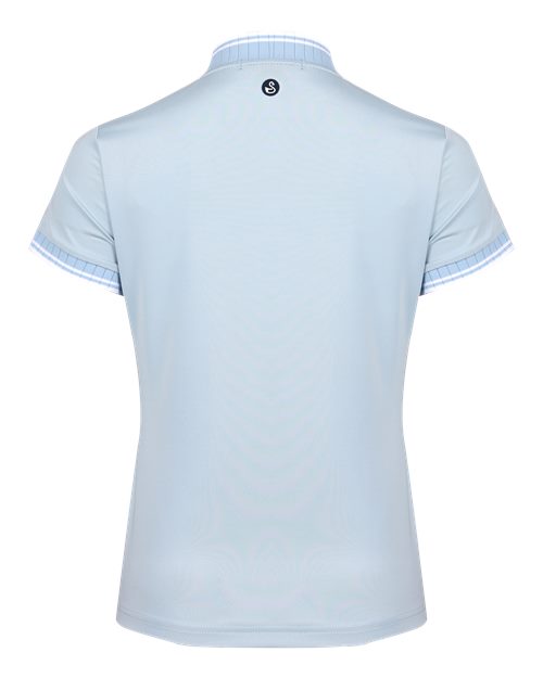 Women's Tara Tipped Polo - Sky