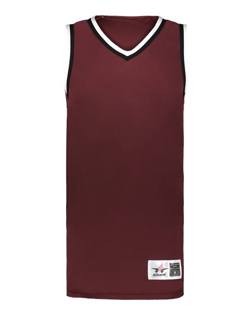 Maroon/ Black/ White