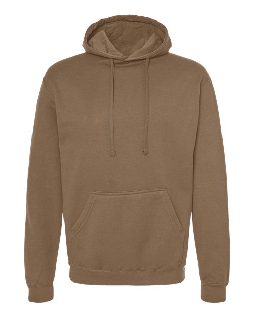Unisex Fleece Hooded Sweatshirt - Light Brown