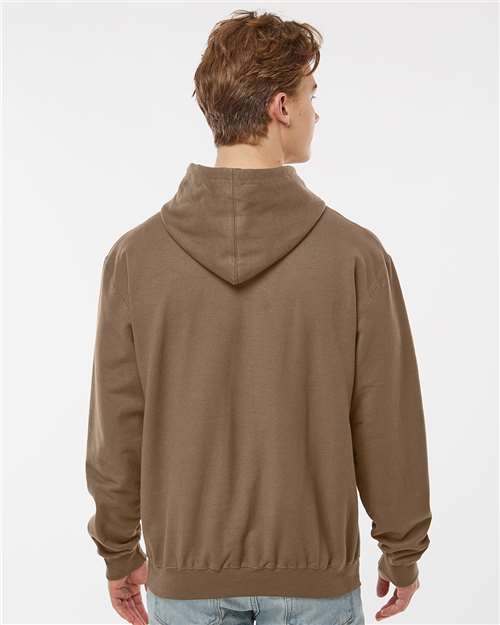 Unisex Fleece Hooded Sweatshirt - Light Brown