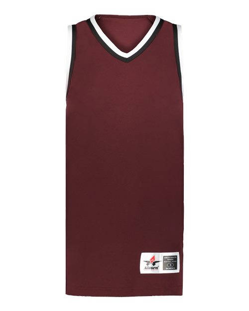 Maroon/ Black/ White