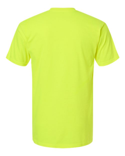 Unisex Heavyweight Jersey Pocket T-Shirt - Safety Green