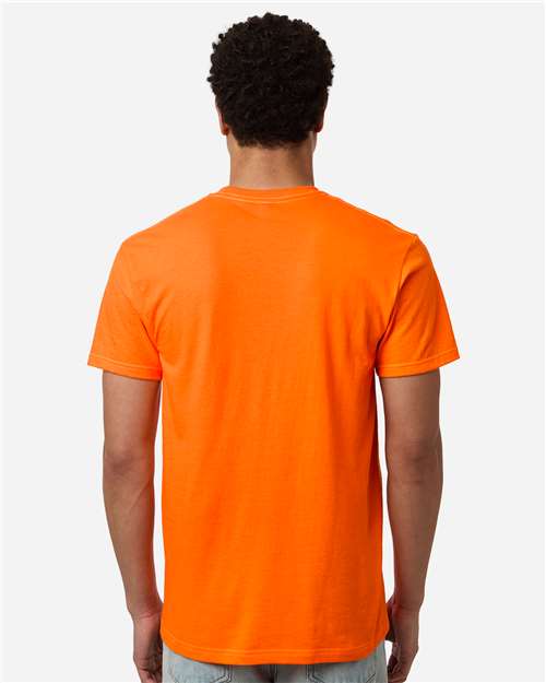 Unisex Heavyweight Jersey Pocket T-Shirt - Safety Orange