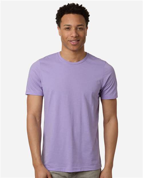 Unisex Combed CVC T-Shirt - Heather Lavender