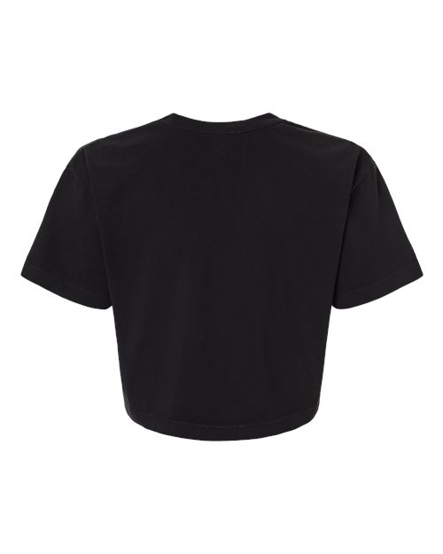 Women's Garment-Dyed Heavyweight Cropped Tee - True Black