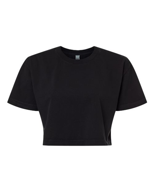Women's Garment-Dyed Heavyweight Cropped Tee - True Black