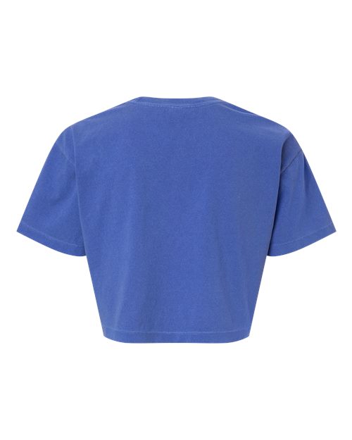 Women's Garment-Dyed Heavyweight Cropped Tee - Faded Lapis