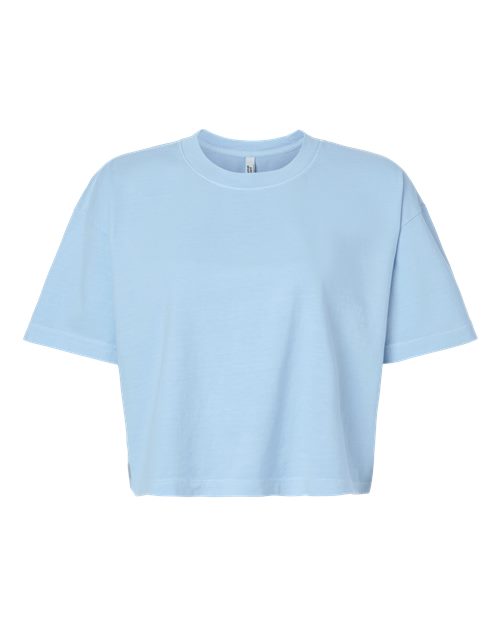 Women's Garment-Dyed Heavyweight Cropped Tee - Faded Powder Blue