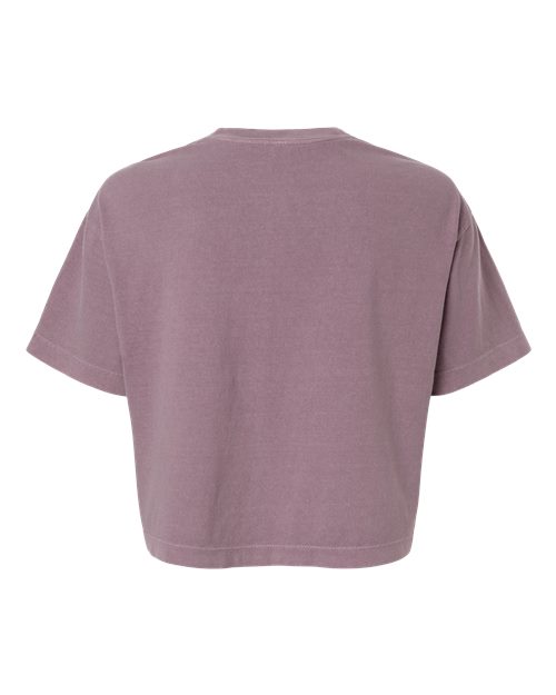 Women's Garment-Dyed Heavyweight Cropped Tee - Faded Smokey Violet
