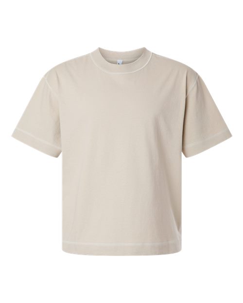 Unisex Heavyweight Cotton Mid-Length Tee - Bone