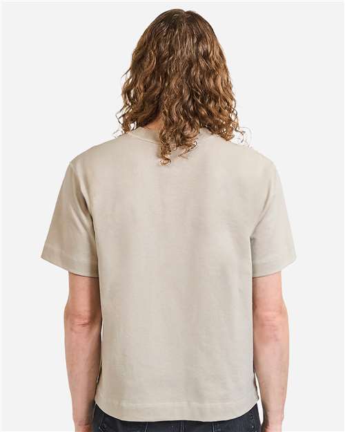 Unisex Heavyweight Cotton Mid-Length Tee - Bone