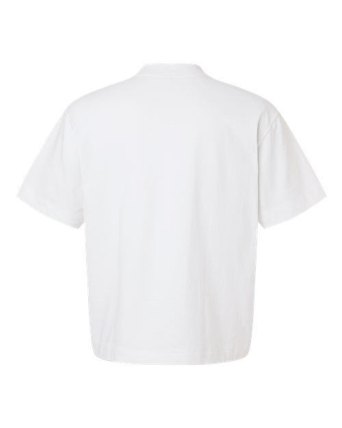 Unisex Heavyweight Cotton Mid-Length Tee - White