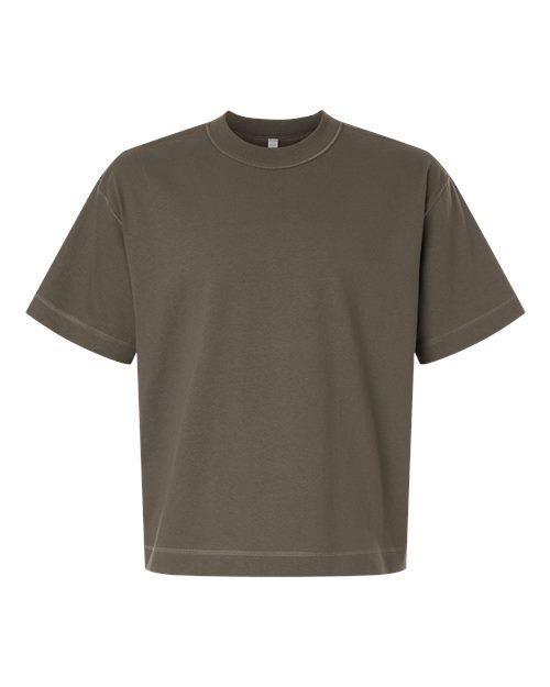 Unisex Heavyweight Cotton Mid-Length Tee - Mushroom