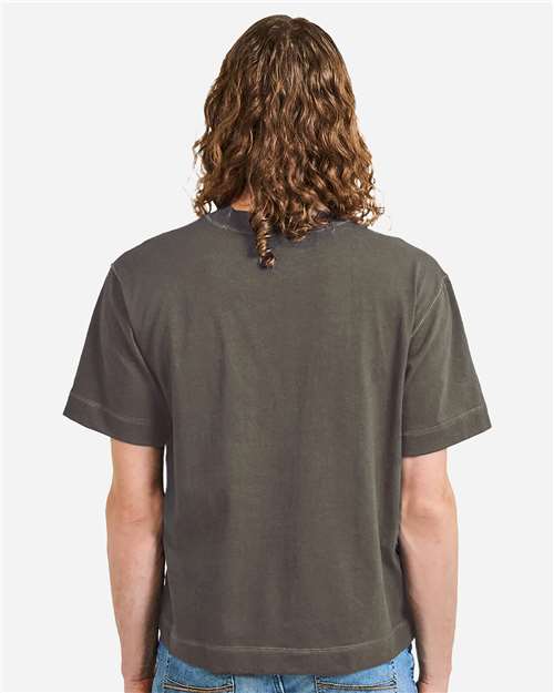 Unisex Heavyweight Cotton Mid-Length Tee - Mushroom