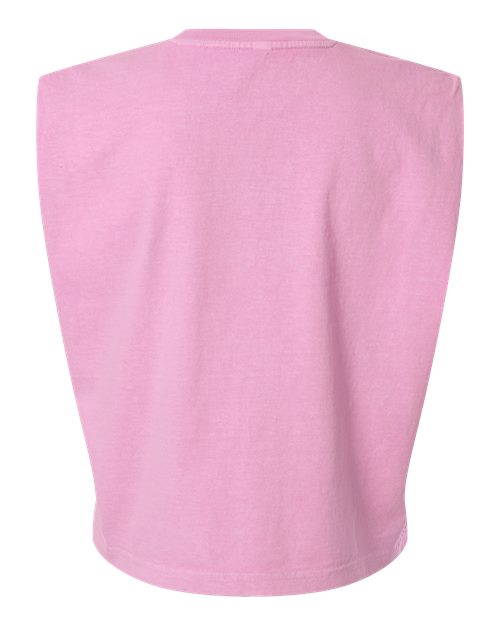 Women's Garment-Dyed Heavyweight Muscle Tee - Faded Powder Pink