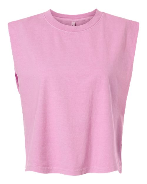 Women's Garment-Dyed Heavyweight Muscle Tee - Faded Powder Pink