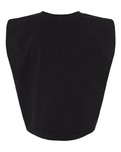Women's Garment-Dyed Heavyweight Muscle Tee - True Black