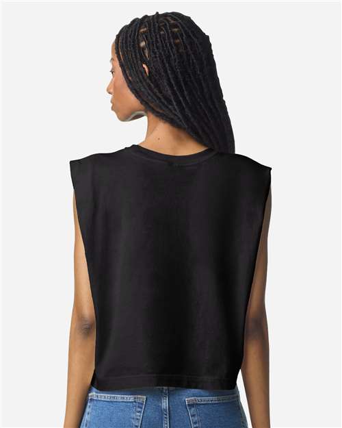 Women's Garment-Dyed Heavyweight Muscle Tee - True Black