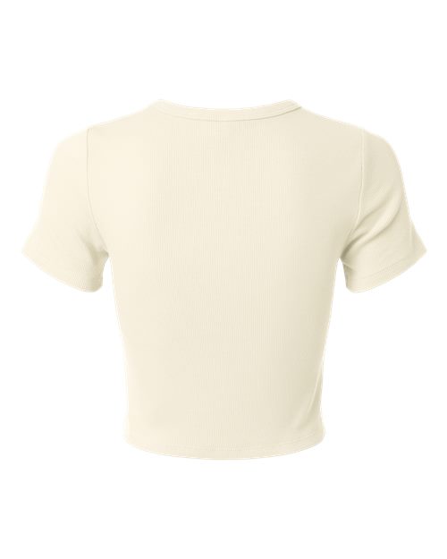 Women's Baby Rib Cropped Tee - Bone
