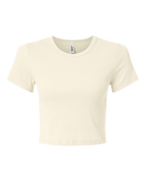 Women's Baby Rib Cropped Tee - Bone