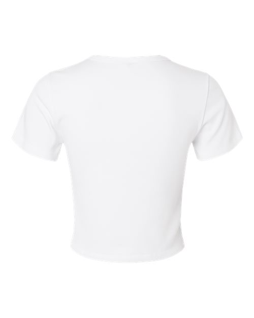 Women's Baby Rib Cropped Tee - White