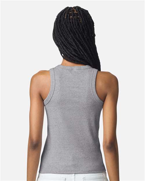 Women's Baby Rib Tank - Heather Grey