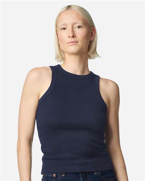 Women's Baby Rib Tank - Navy