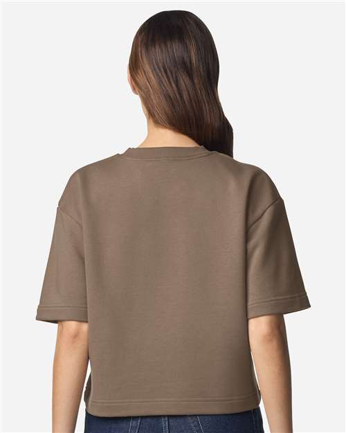 Women's French Terry Mid-Length Boxy Top - Savana