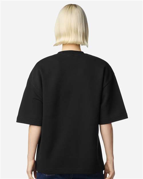 Unisex French Terry Ex Crew Top - Black