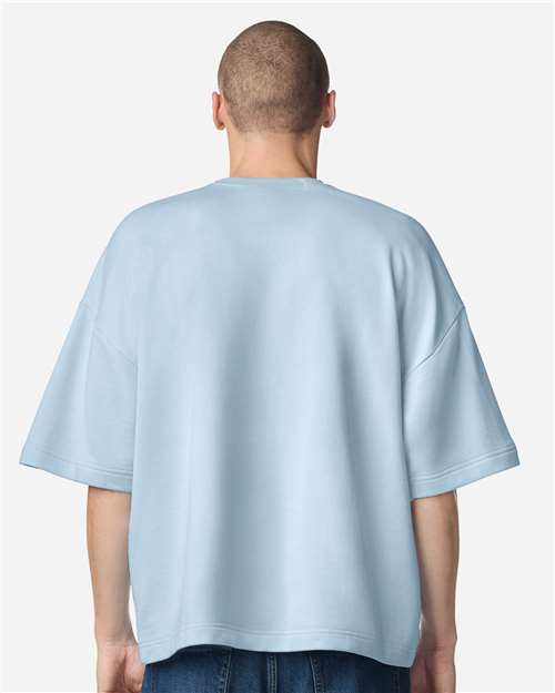 Unisex French Terry Ex Crew Top - Powder Blue