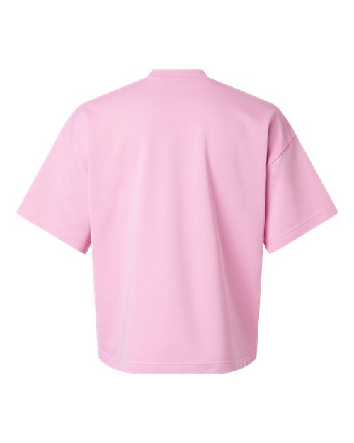 Unisex French Terry Ex Crew Top - Powder Pink