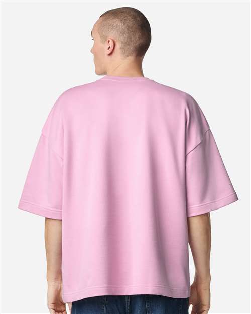 Unisex French Terry Ex Crew Top - Powder Pink