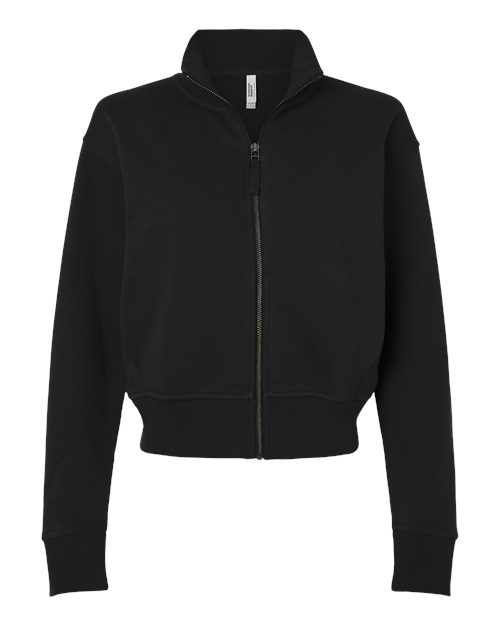 Women's French Terry Full-Zip Jacket - Black