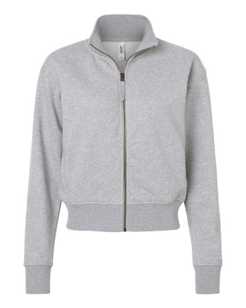 Women's French Terry Full-Zip Jacket - Heather Grey