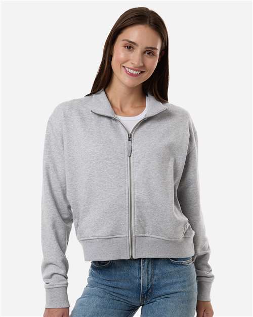 Women's French Terry Full-Zip Jacket - Heather Grey