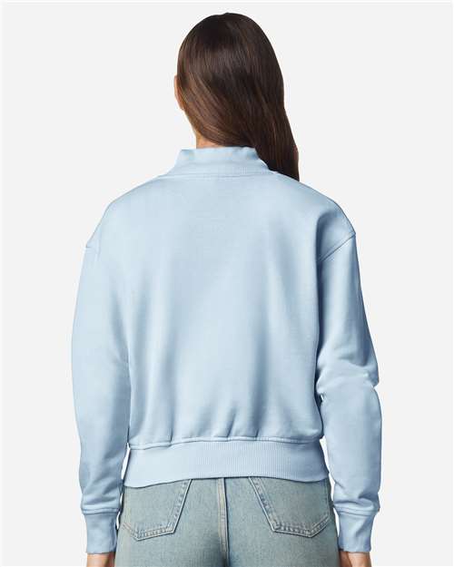 Women's French Terry Full-Zip Jacket - Powder Blue