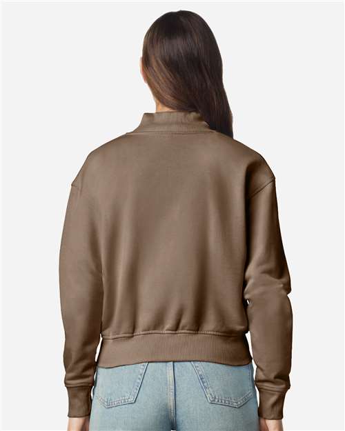 Women's French Terry Full-Zip Jacket - Savana