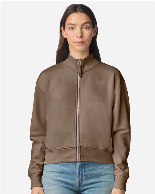 Women's French Terry Full-Zip Jacket - Savana